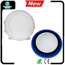 Factory direct sales new lace two-color panel lamp 3+2W starry sea wave hollow pattern flat lamp