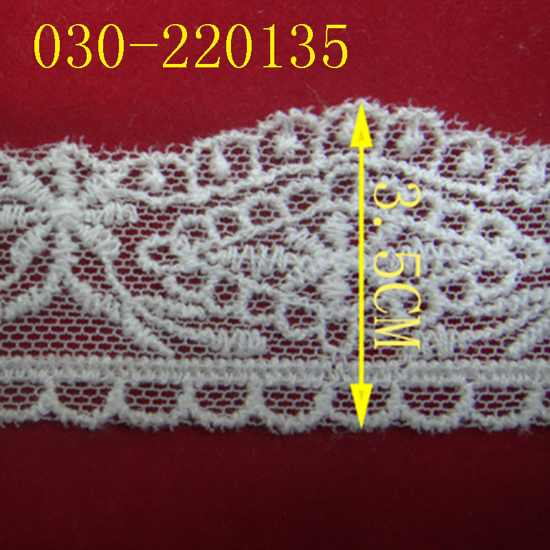 Lace, mesh fabric, embroidery, cotton thread, water-soluble accessories