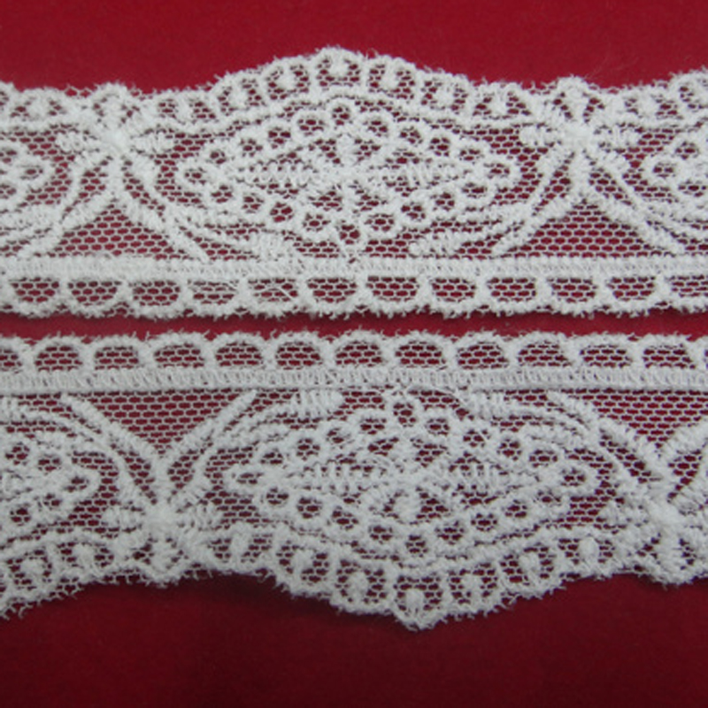 Lace, mesh fabric, embroidery, cotton thread, water-soluble accessories details Picture