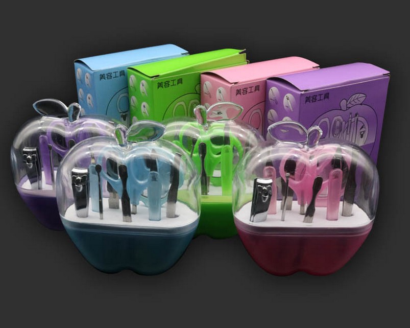 9-piece nail clipper set, Apple beauty, nail care, manicure clippers, nail clippers, customizable logo gift details Picture