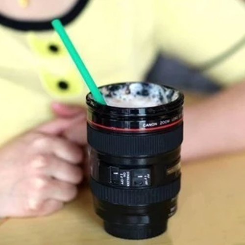 Creative Casual Cup, third-generation DSLR camera lens cup, Black Super cool and personalized water cup Application Scenario