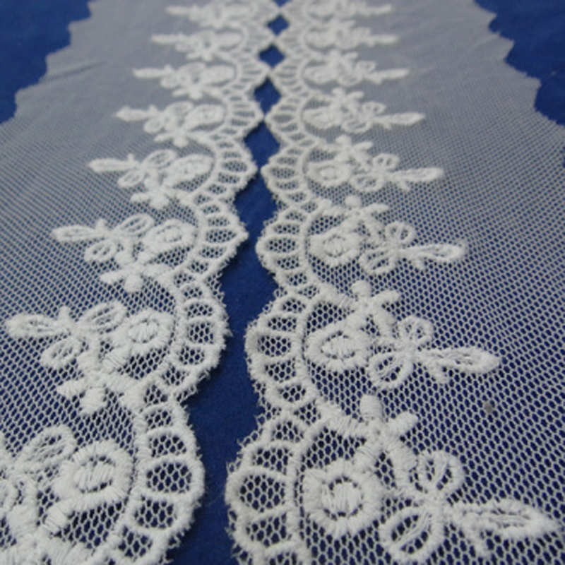 Lace, mesh fabric, embroidery, cotton thread, water-soluble accessories Specification image