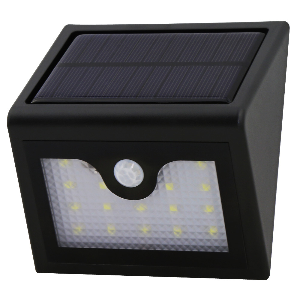 Solar lamp Body infrared induction lamp Triangle wall lamp 16LED desk lamp garden lamp wall lamp