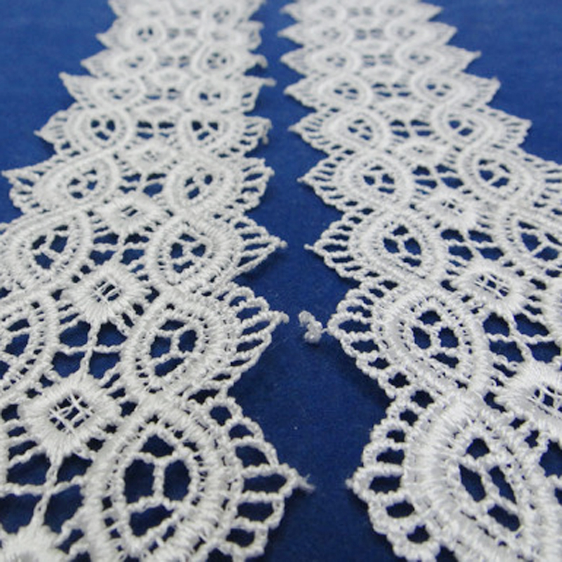 Lace accessories, lace clothing embroidery, water-soluble polyester barcode Specification image