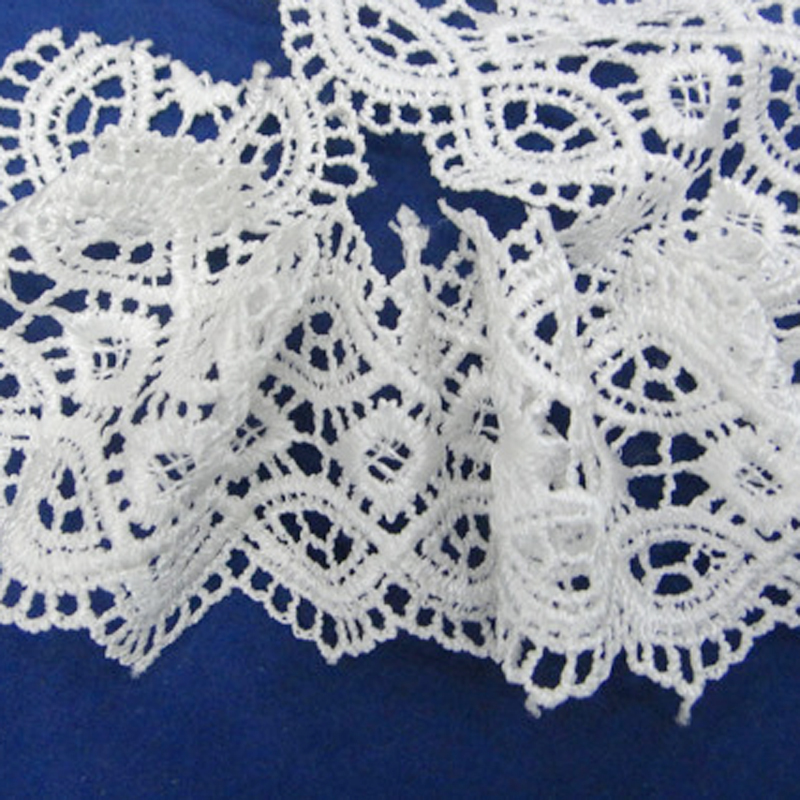 Lace accessories, lace clothing embroidery, water-soluble polyester barcode Application Scenario