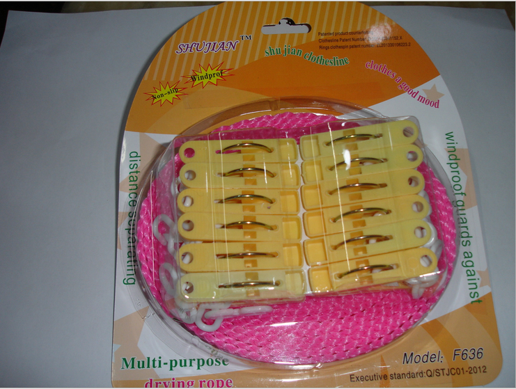 Specializing in the production of new plastic clip clothesline wind - proof slip - proof clothesline clothesline outdoor clothesline