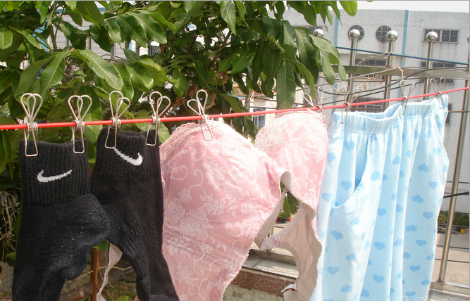 Specializing in the production of new outdoor portable windproof elastic clotheslines with hooks and 12 clips Specification image