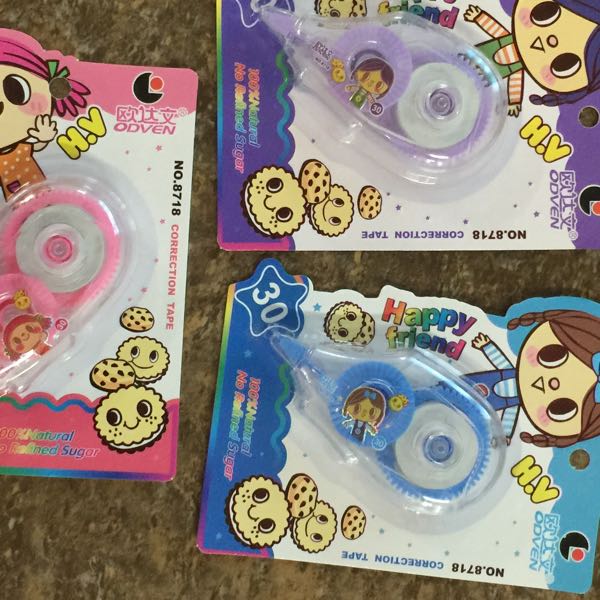 New correction tape import core cover force strong hand comfortable writing clear copy without leaving any mark thumbnail