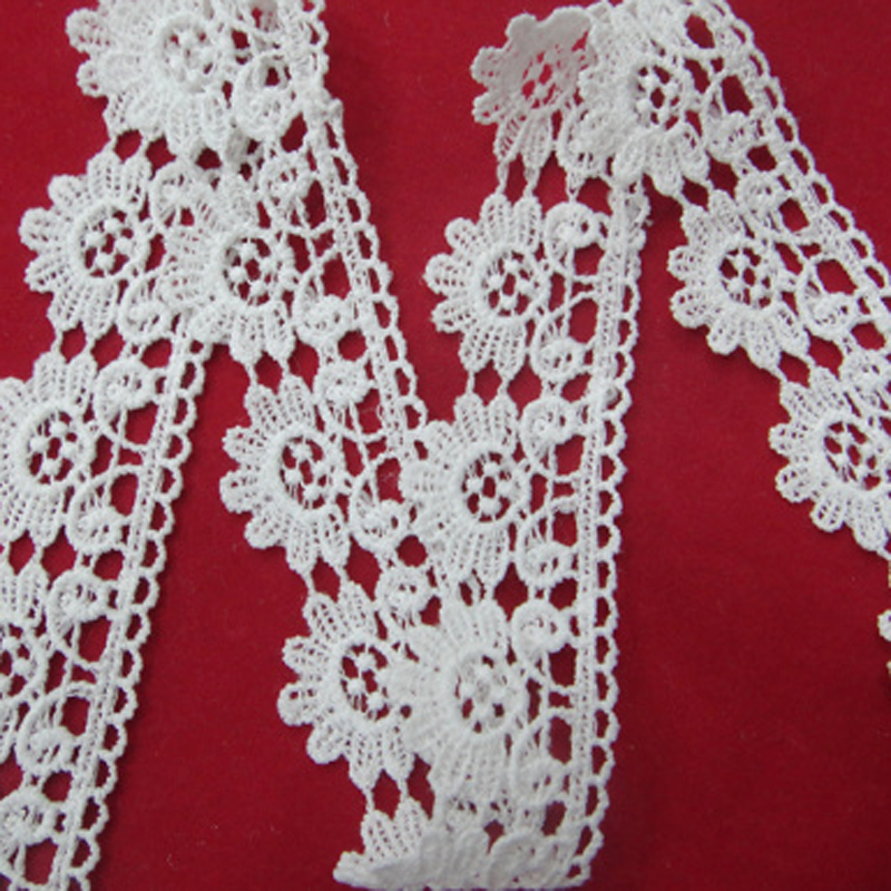 Lace, polyester, barcode, milk silk, embroidery, water-soluble