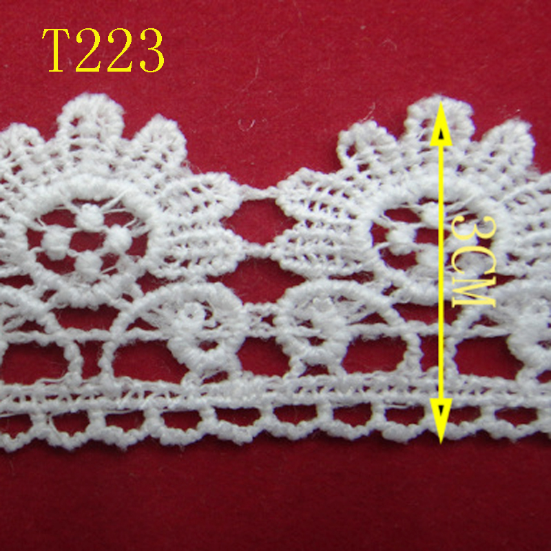 Lace, polyester, barcode, milk silk, embroidery, water-soluble Specification image