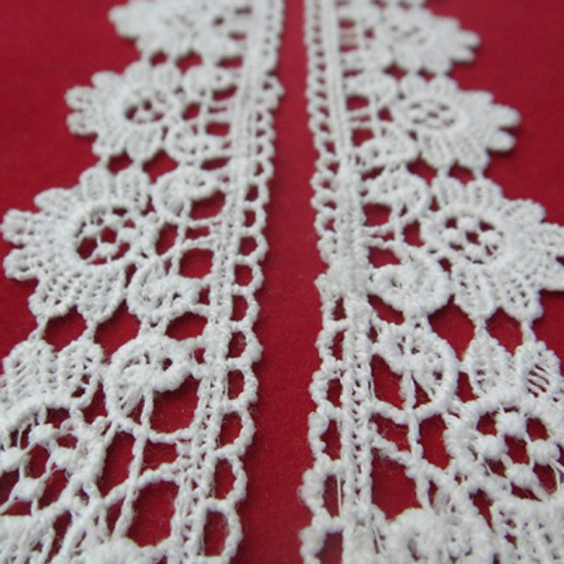 Lace, polyester, barcode, milk silk, embroidery, water-soluble Application Scenario
