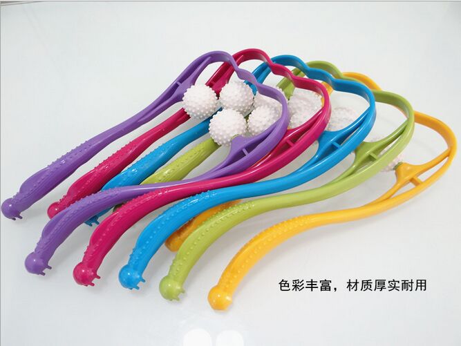 第五代颈椎按摩器 健身按摩球 手动颈椎多功能按摩器批发