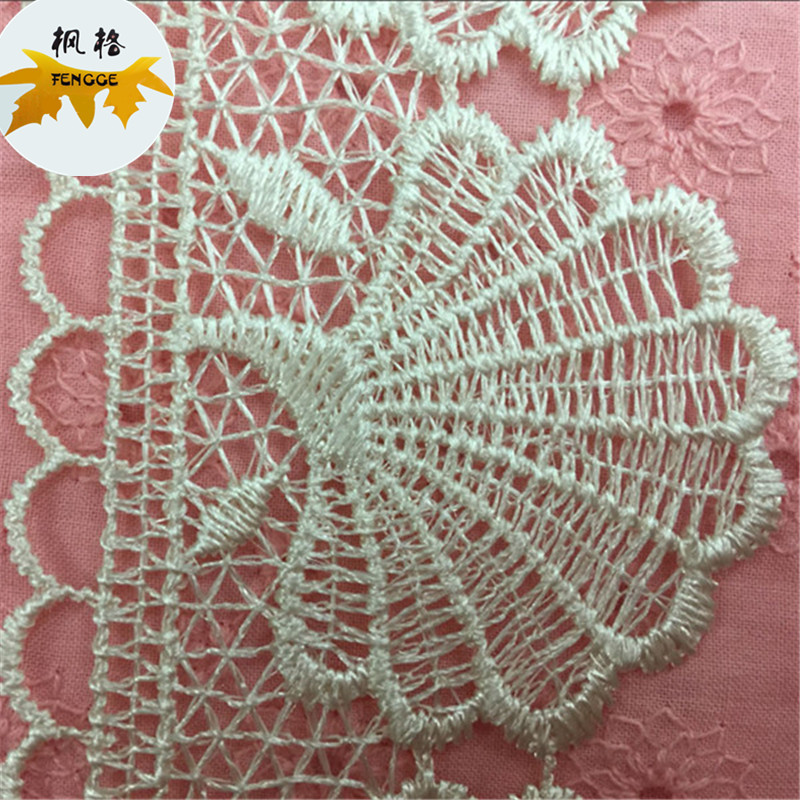 Factory direct sales of high-quality polyester shell lace, which can be dyed as required Specification image