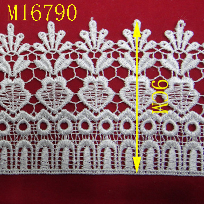 Lace accessories, lace clothing embroidery, water-soluble polyester barcode