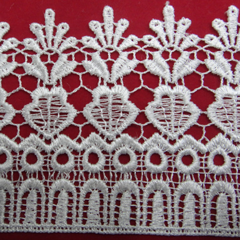 Lace accessories, lace clothing embroidery, water-soluble polyester barcode Application Scenario