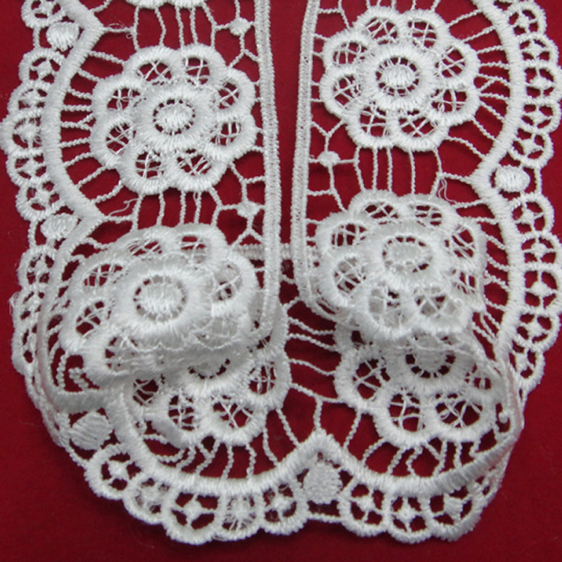 Lace accessories, lace clothing embroidery, water-soluble polyester barcode Specification image