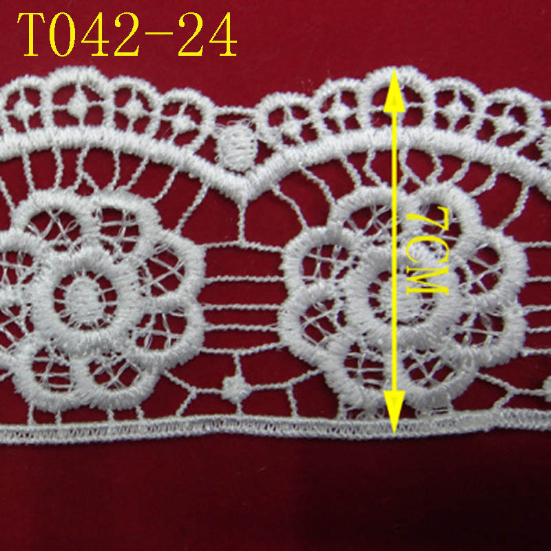 Lace accessories, lace clothing embroidery, water-soluble polyester barcode Application Scenario