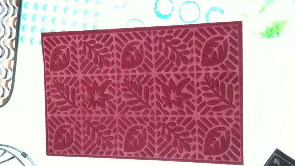 43*68cm velvet embossed floor mat, embossed anti-slip mat, door mat, water-absorbing anti-slip mat, household mat details Picture