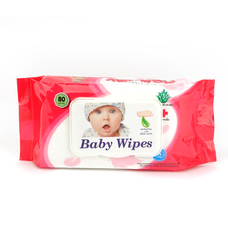 80 pieces of baby wet wipes with pearl patterns details Picture