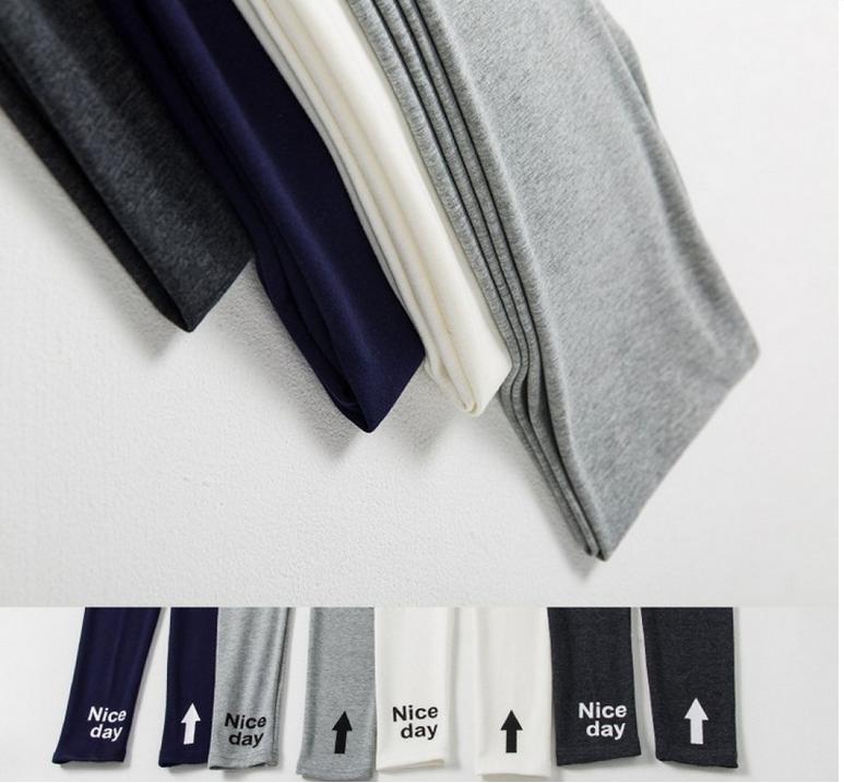 Korean-style leggings, thin outerwear, pure cotton women's trousers with arched toe prints Application Scenario