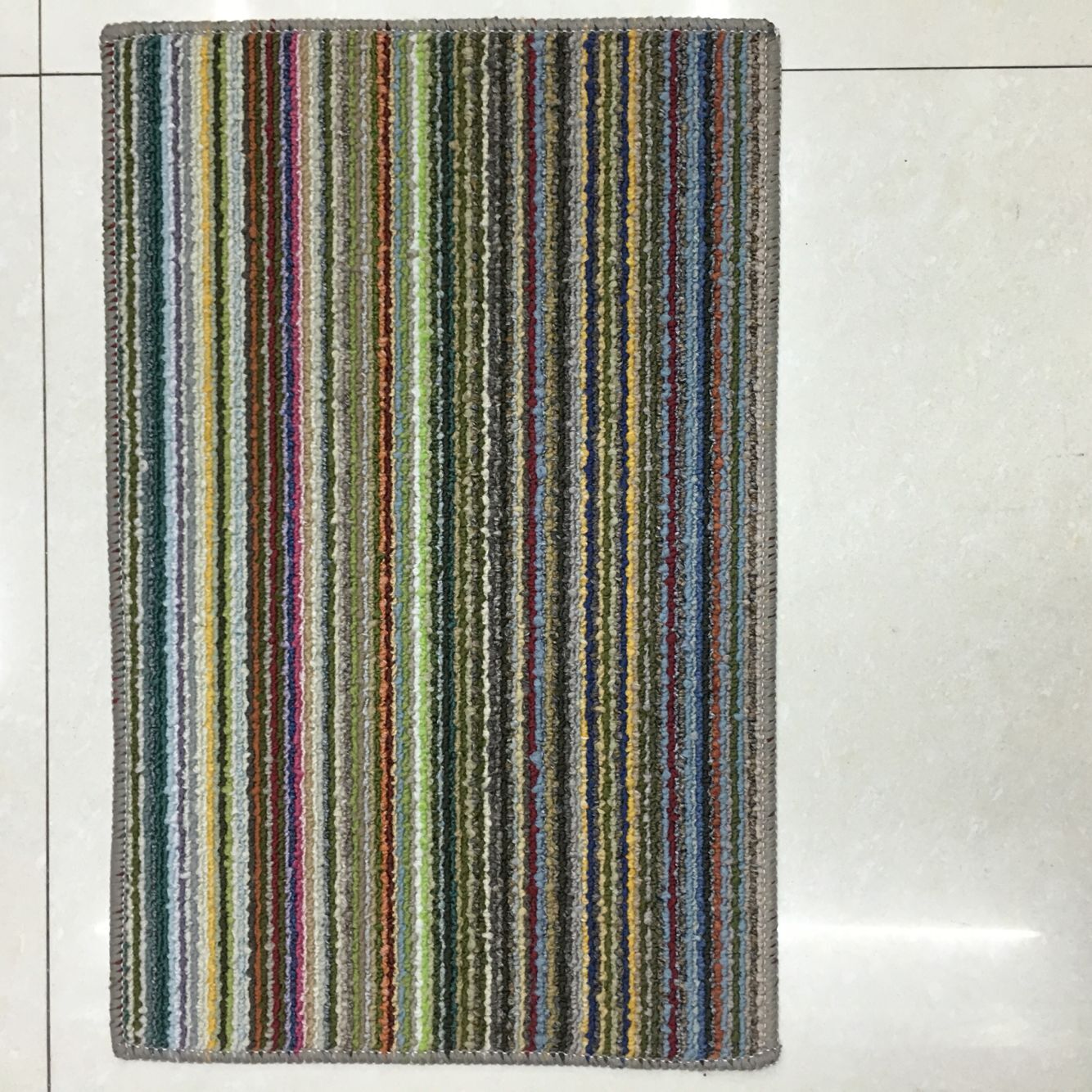37*57cm No. 3 pearl door mat, floor mat, latex base mat, granular mat, colored strip floor mat details Picture