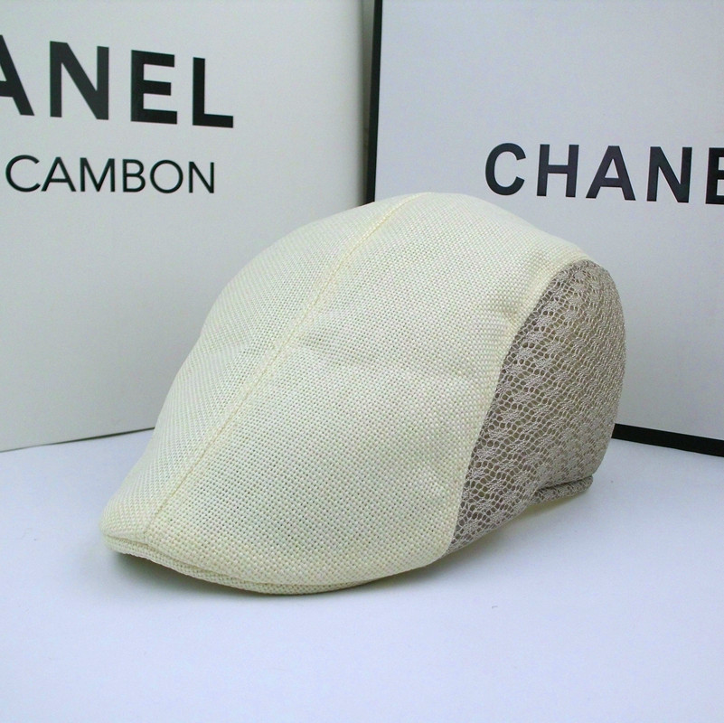 Hot Summer New Men And Women Outdoor Casual Breathable Beret Tide Hat Linen Mesh Hat Specification drawing