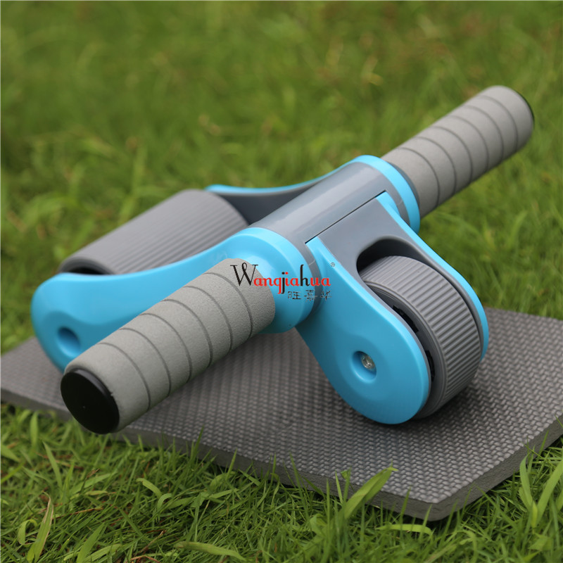 健腹轮折叠健腹轮多功能轴承静音腹肌轮双轮运动滚轮收腹机家用细节图