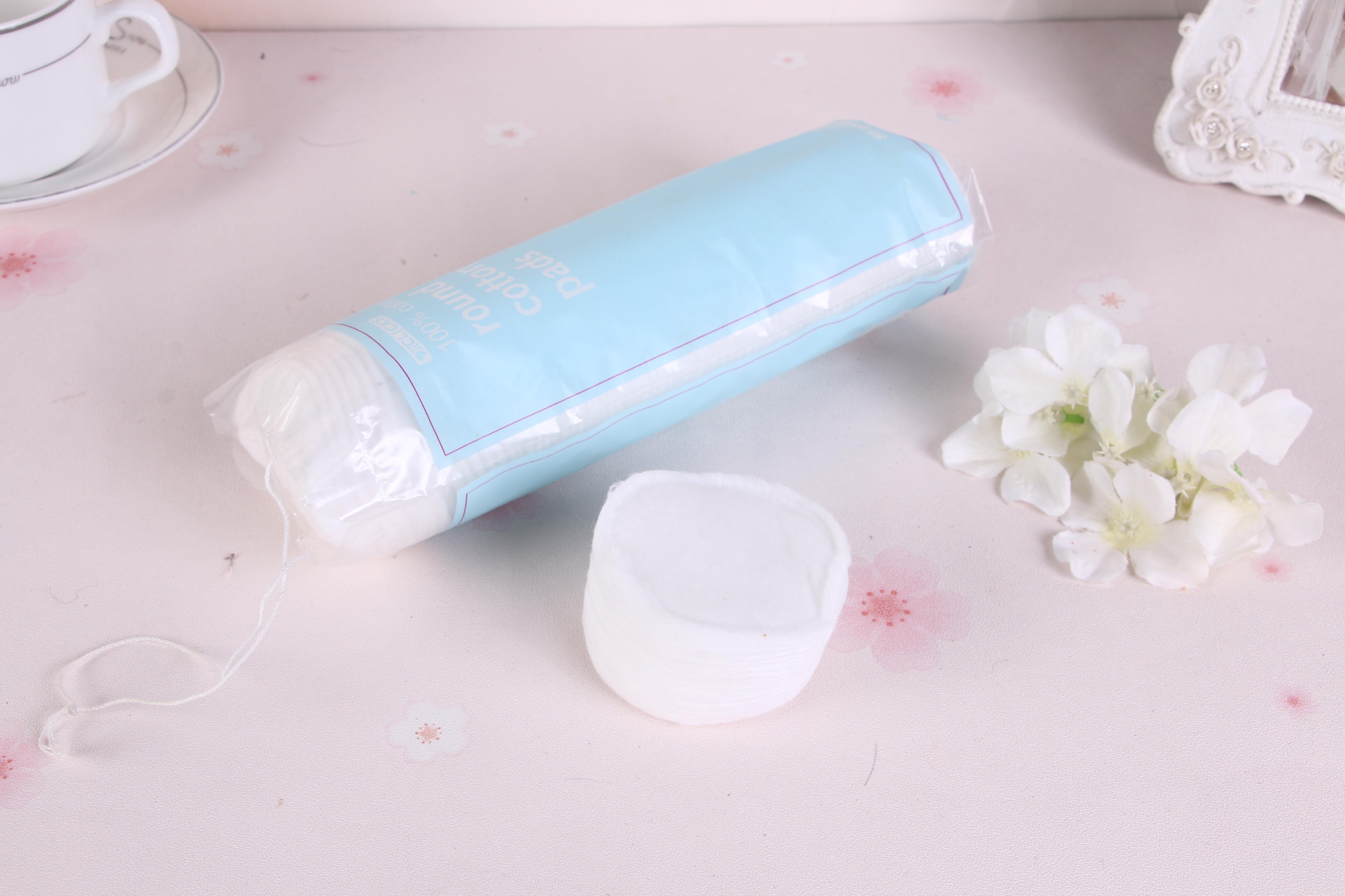 Hot-selling high-quality 80-piece pure cotton cotton pads for facial cleansing, wholesale of makeup removal tools at low prices Specification image