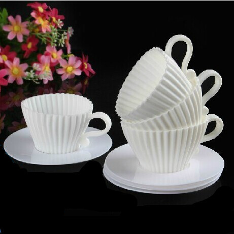 Manufacturers direct selling TV silicone products four sets of Muffin cup silicone cake mold thumbnail