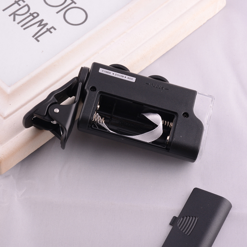Jinghui 60-100x Zoom Universal Mobile phone holder magnifying Microscope 7751W Application Scenario