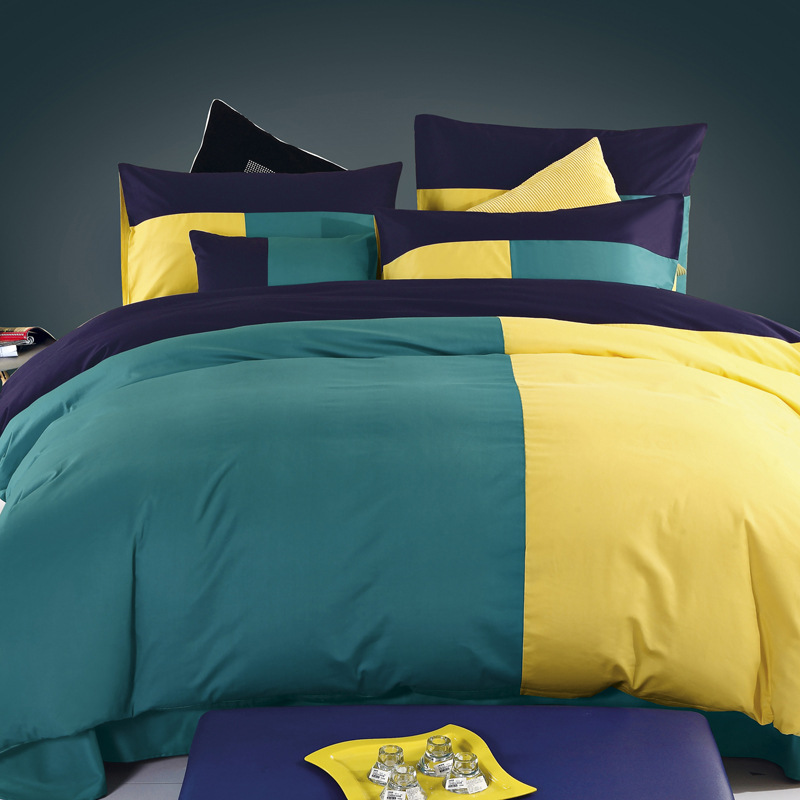 Yiwu Good Goods Manufacturers Direct Sales Of Three-Color Active Cotton Four-Piece Fashion Bedding Specification drawing