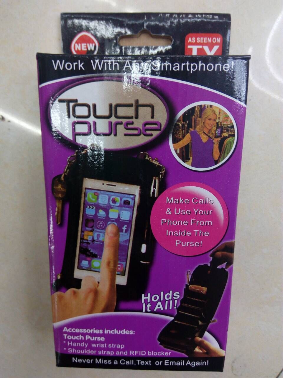 TV new strange TV shopping mobile phone bag card bag export universal shopping bag hot sale