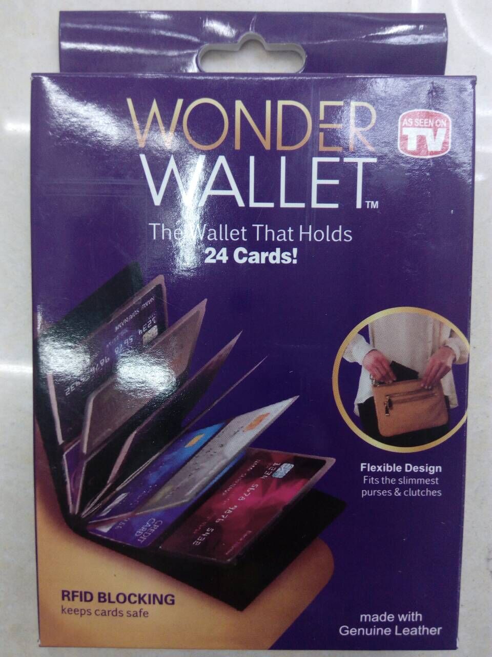TV New and Unique Foreign Trade Export large-sized high-quality card bag WONDER WALLET Specification image