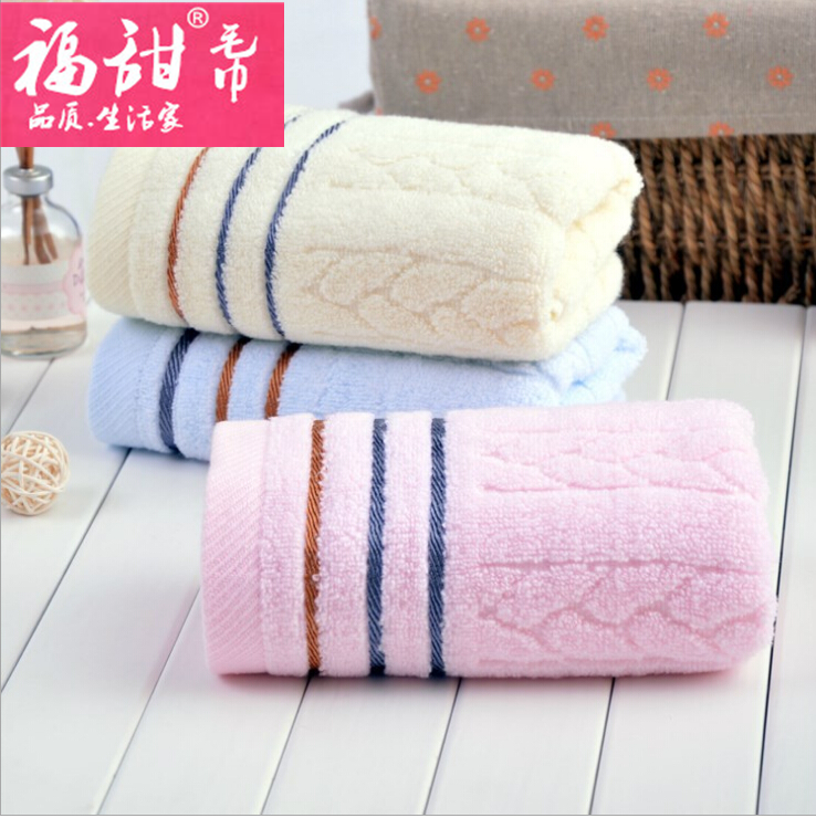 Yiwu Selection Futian - pure cotton wheat ear towel no twist soft absorbent face towel Welfare labor Protection night market stall thumbnail