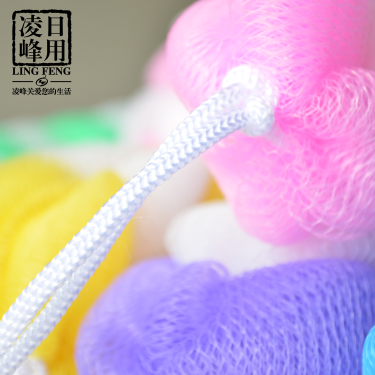 单色彩色混色批发 50克拉背条搓背条 直销细节图