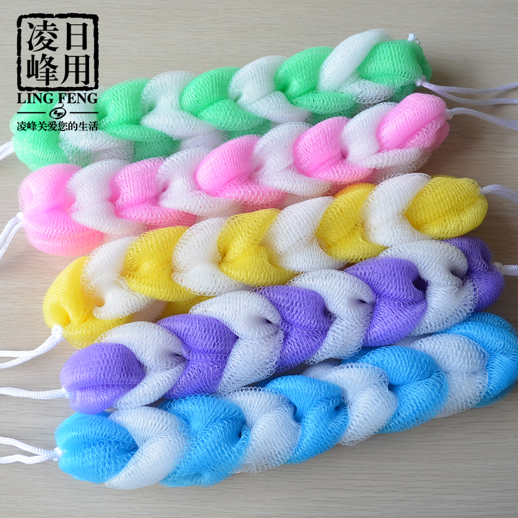 厂家批发沐浴条洗澡搓背器巾拉背条60克大粗浴条