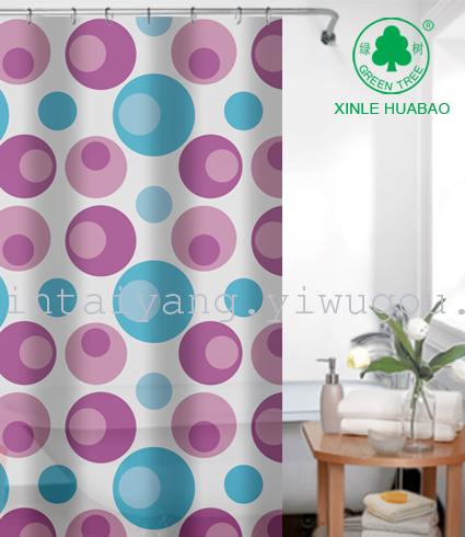 PEVA1.8*1.8 Shower curtain Door curtain for hotel waterproof shower