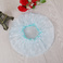 厂家直销纯色简约蕾丝EVA尼龙材质双层防水浴帽产品图