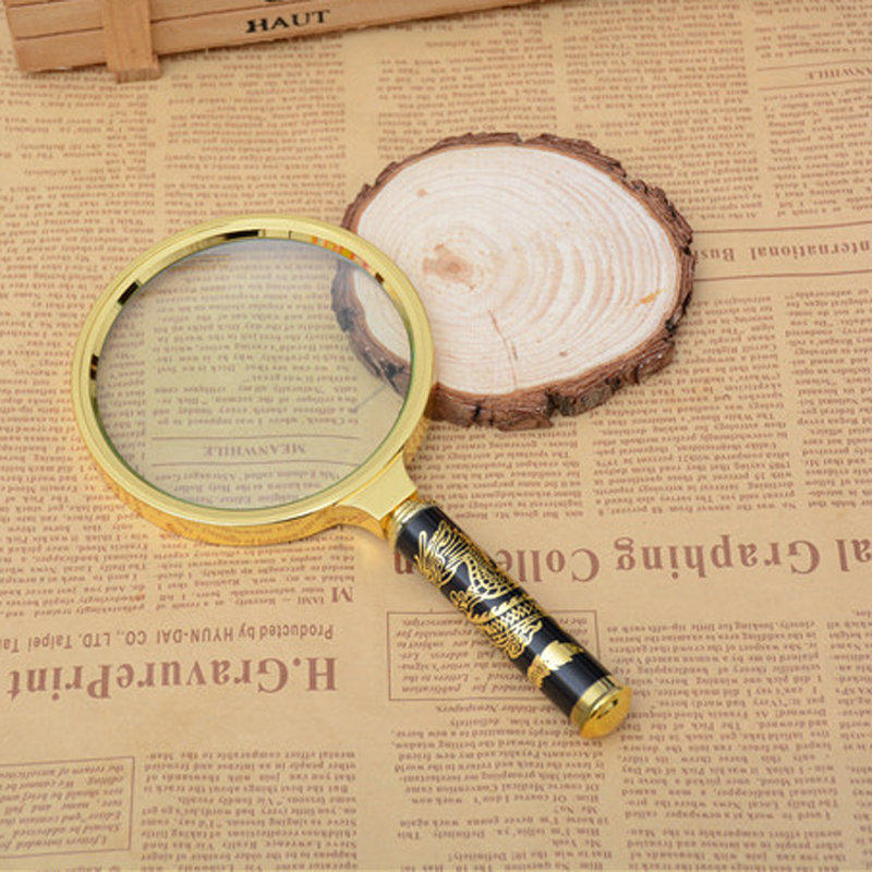 (Jinghui Optics) Factory direct 90MM Longhandle magnifier Reading magnifier