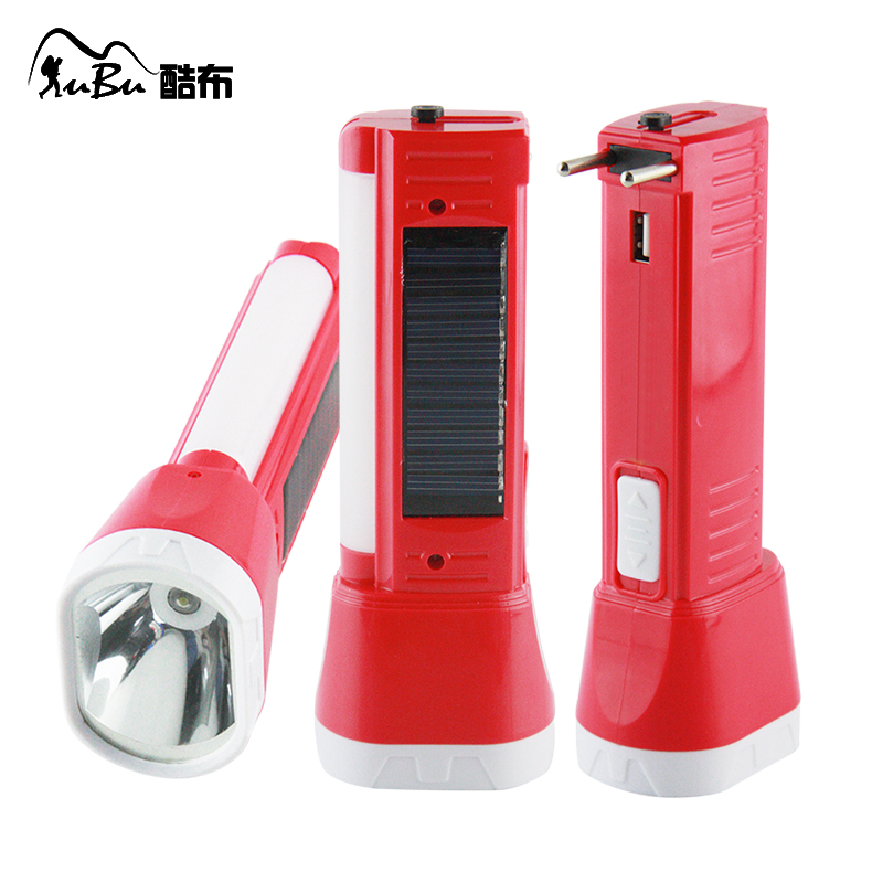 Outdoor lighting flashlight LED2 solar USB charging emergency lamp eye protection small table lamp
