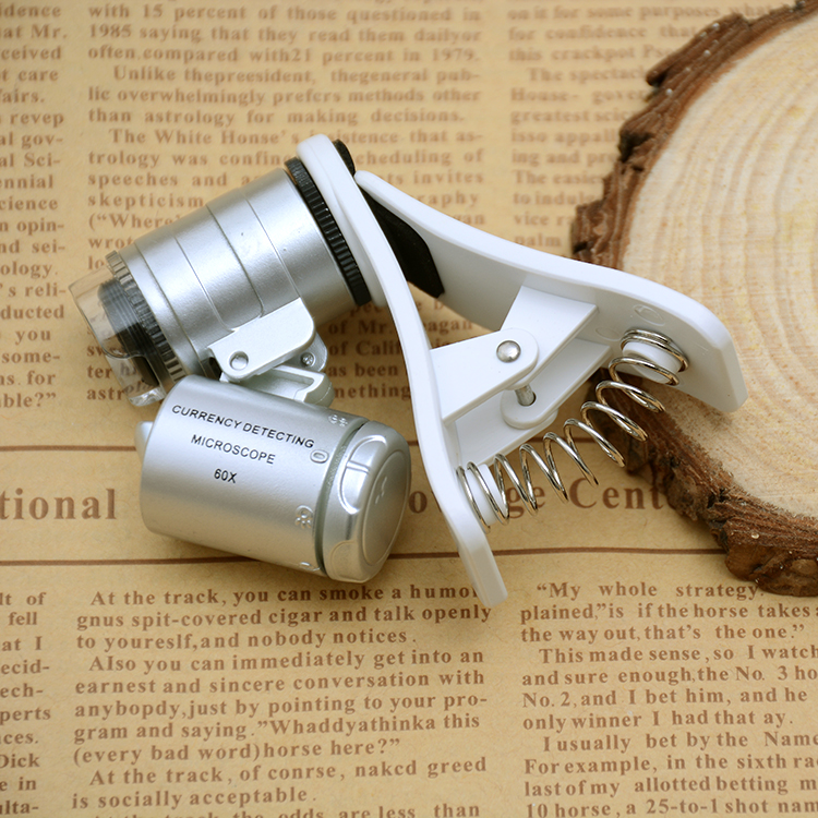 Jinghui Mini 9882W Any mobile phone with lamp with UV violet lamp photography microscope magnifying glass