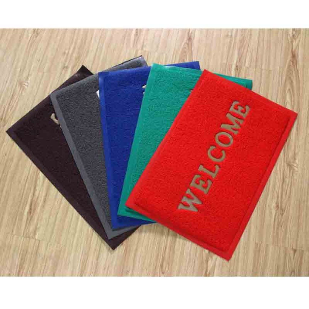 Anti-slip PVC spun floor mat carpet, welcome floor mat, door mat, parquet floor mat