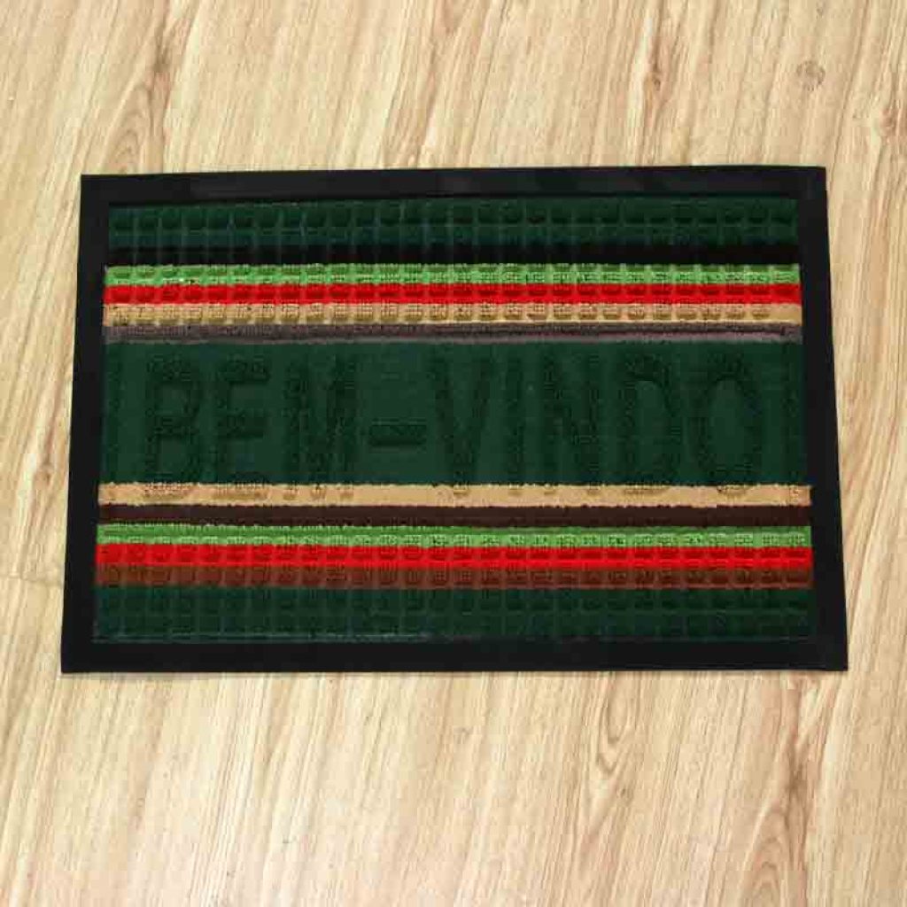 The plush high and low loop carpet is anti-slip and absorbent, suitable for doorways, floor MATS, corridors and passageways details Picture