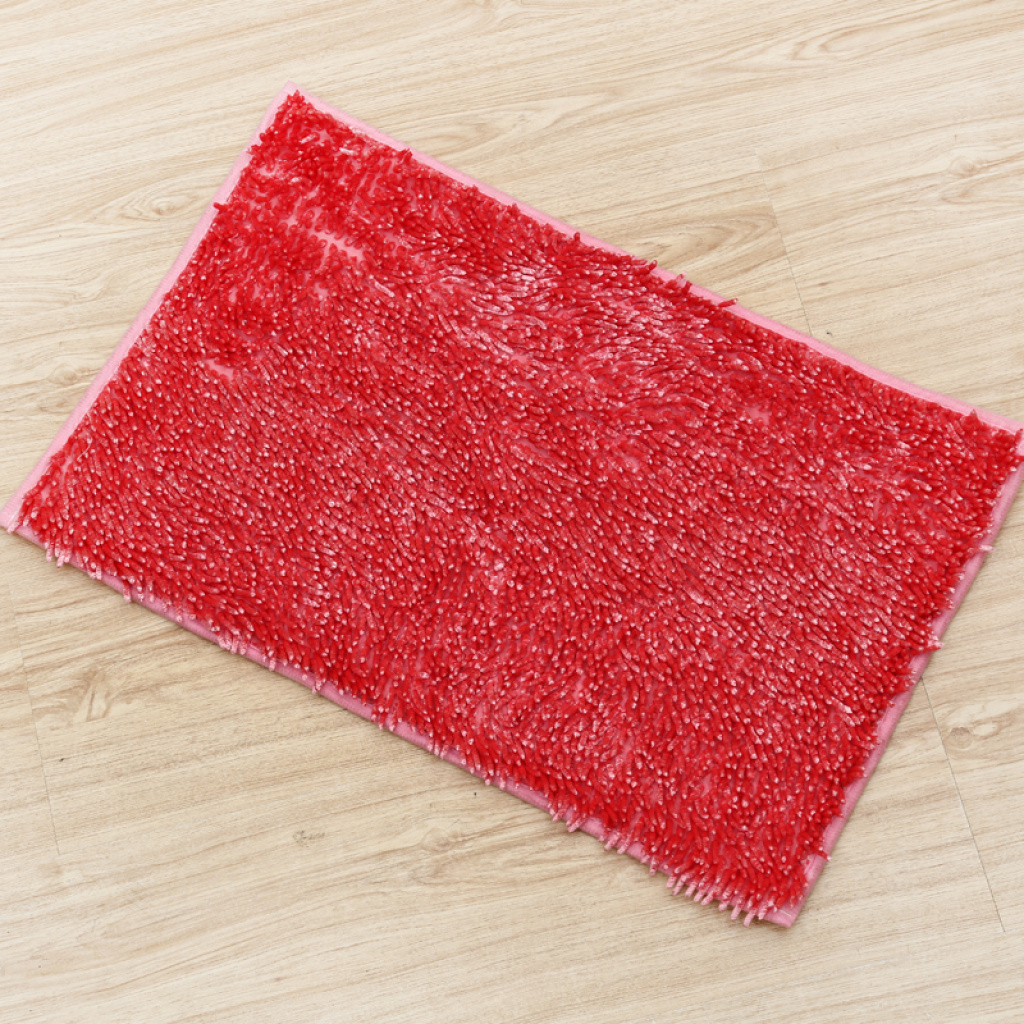 Chenier carpet glossy silk carpet anti-slip floor mat, double-sided anti-slip carpet door mat details Picture