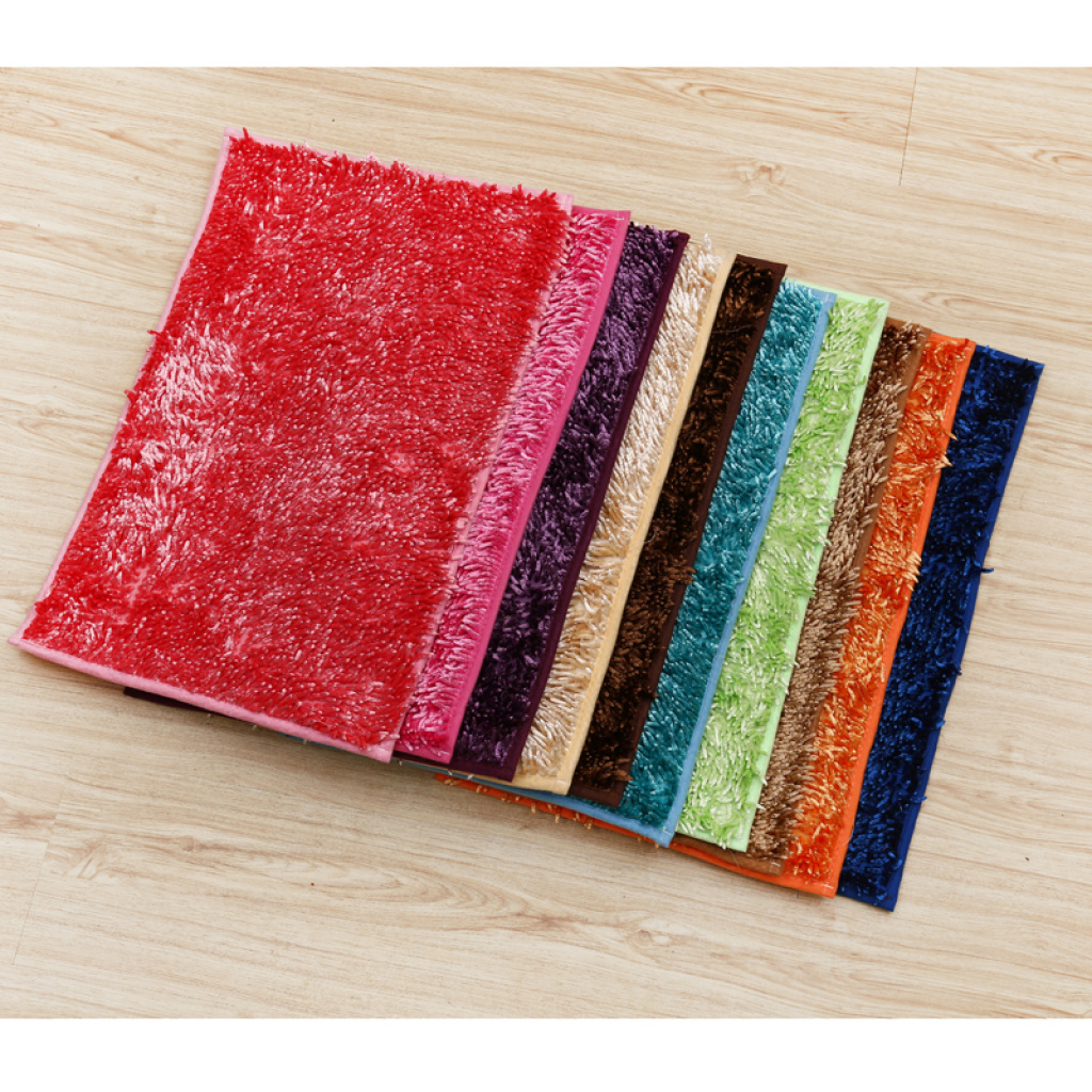 雪尼尔地毯 亮光丝地毯 防滑地垫 双面防滑地毯 门垫