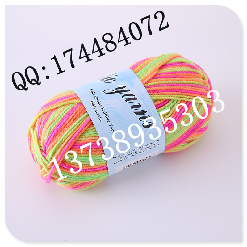 Color wool factory direct selling 4 new acrylic wool color line DIY toy wiring section dyed wool thumbnail
