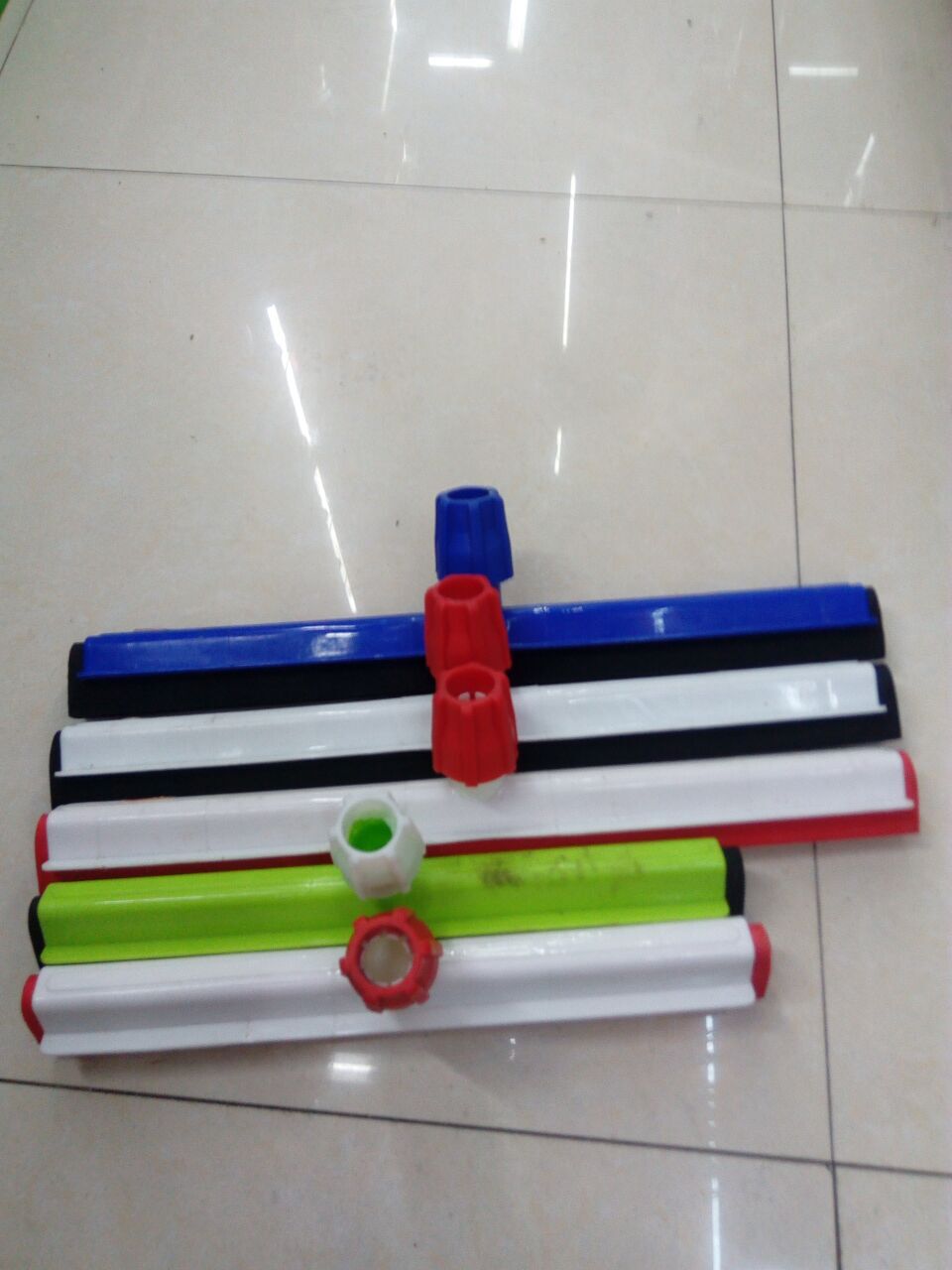 The factory direct sale new double leather strip plastic ground scrapers each kind of specification plastic ground wiper