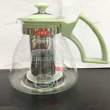 玻璃制品1.3塔克玻璃泡茶壶沏茶壶带过滤 促销礼品
