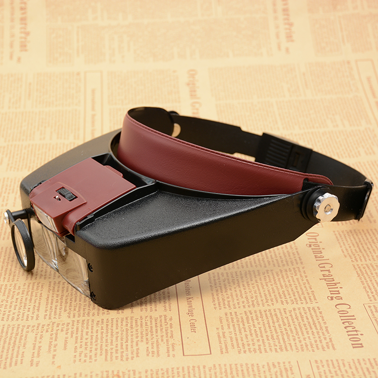 (Jinghui) MG81007A with LED lamp head wear magnifying glass maintenance magnifying glass glasses