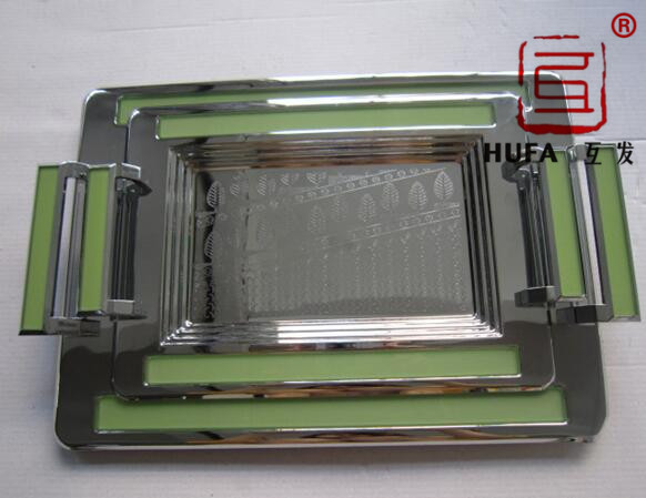 10-piece set of A chrome-plated (luminous) three-piece plate with zinc alloy handle